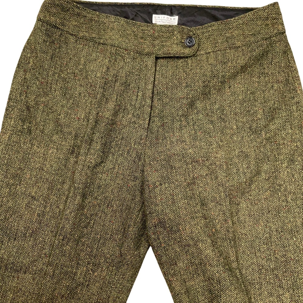 Uniform John Paul Richard Trousers Womens 14 Green Herringbone British Heritage